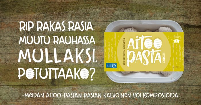 Aitoo-Pasta peruna maatuva pakkaus
